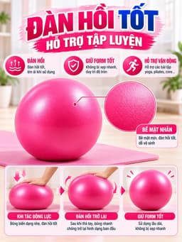 BÓNG TẬP YOGA/PILATES MINI 25CM 3