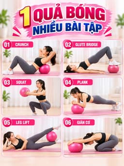 BÓNG TẬP YOGA/PILATES MINI 25CM 6