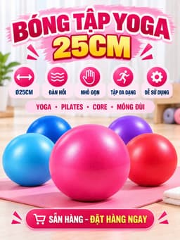 BÓNG TẬP YOGA/PILATES MINI 25CM 8