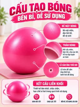 BÓNG TẬP YOGA/PILATES MINI 25CM 2