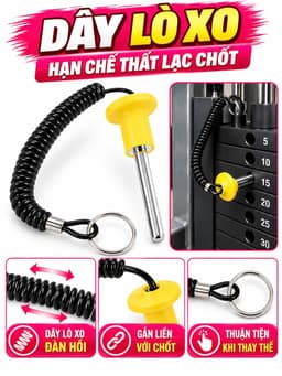 Chốt tạ khối máy gym ( Vỏ Bọc Nhựa Màu Vàng) 4