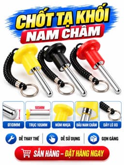 Chốt tạ khối máy gym ( Vỏ Bọc Nhựa Màu Vàng) 8