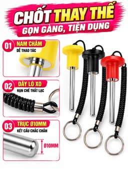 Chốt tạ khối máy gym ( Vỏ Bọc Nhựa Màu Vàng) 7