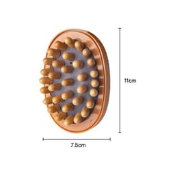 Bàn chải massage đầu bi gỗ, tay cầm nhựa chắc chắn, giúp thư giãn giảm căng cơ 9