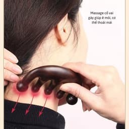 Lược gỗ đàn hương massage da đầu thông kinh mạch 5.7x10.5cm 3