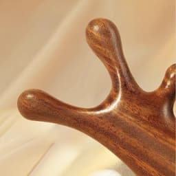 Lược Massage Gỗ Đàn Hương,4 Trong 1,Cơ Thể Da Đầu Kinh Tuyến Lược Chống Tĩnh Điện Đầu Rộng Massage Lược Đầu 6