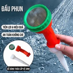 Đầu vòi phun nước nhiều tia tưới cây, tia nước nhẹ phun đều tiện dụng 4