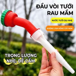 Đầu vòi phun nước nhiều tia tưới cây, tia nước nhẹ phun đều tiện dụng 2