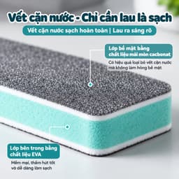 COMBO Cục Tẩy Cặn Canxi Đánh Bóng Kính, Bể Cá Đa Năng TORO, Đánh Bay Vết Bẩn Không Lo Trầy Xước 3
