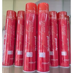 Gôm xịt tóc giữ nếp, keo tạo kiểu tóc nắp đỏ POWER POINT FEELING chính hãng 80ml/400ml 2