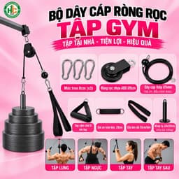 Bộ Dây Cáp Ròng Rọc Tập Gym Tại Nhà 1