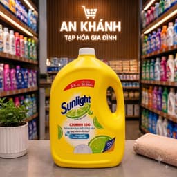 Can Nước Rửa Chén Bát SUNLIGHT Chanh 100 Đánh Bay Dầu Mỡ Cứng Đầu 3,6KG 1