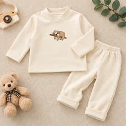 [Mở Bán](8-21Kg) Bộ Zip Lông Con Lười | Chất Liệu Mềm Mại, Hình In Ngộ Nghĩnh | Gió Về Ấm Áp Cho Bé Trai/ Bé Gái 2