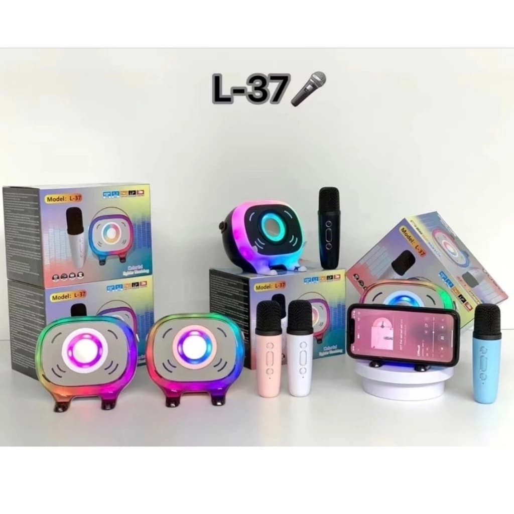 Loa Karaoke Mini L-37 Kèm 1 Micro và K12 1 Micro/ 2 Micro