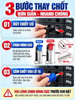 Chốt tạ khối máy gym,núm hợp kim nhôm cao cấp màu xanh 6