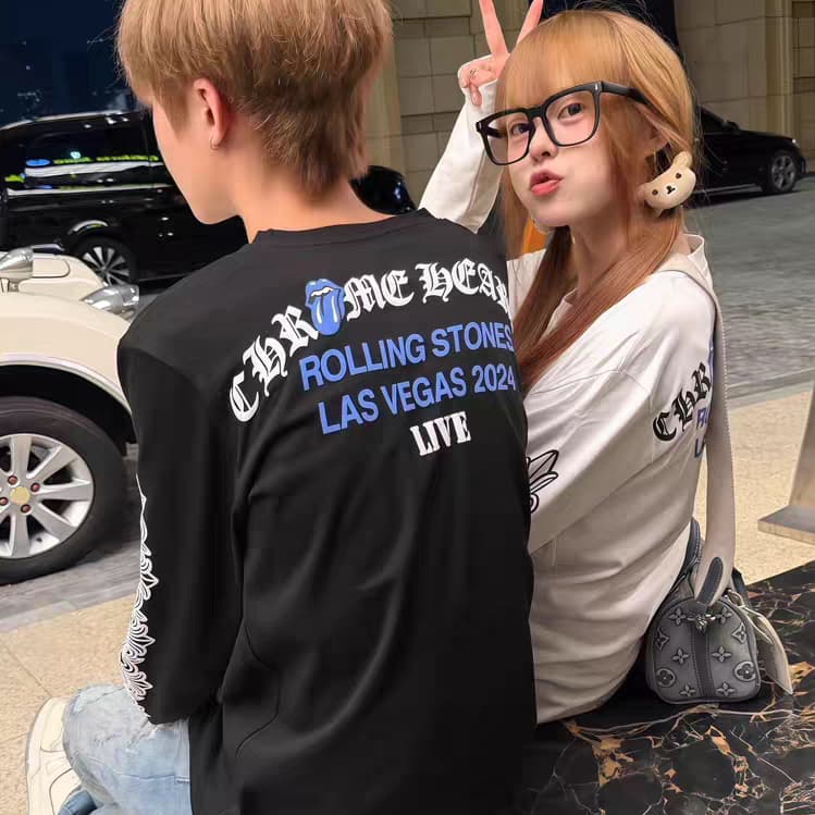 Áo thun dài tay LongSleeve Rolling Stone thánh giá thập tự CH@RME HEARTS L66 Local brand nam nữ boxy long tee form AM112