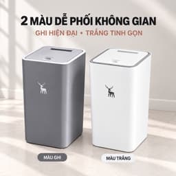 Thùng Rác Nắp Bật Nhấn Nút Tự Mở Tiện Lợi, Thùng Rác Nắp Lật Thiết Kế Tiết Kiệm Không Gian Nhựa PP 5