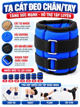 Băng Tạ Bao Cát Cổ Chân Cổ Tay Luyện Sức Mạnh/ Thiết Bị Tập Gym Tập Thể Dục 5