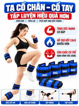 Băng Tạ Bao Cát Cổ Chân Cổ Tay Luyện Sức Mạnh/ Thiết Bị Tập Gym Tập Thể Dục 2