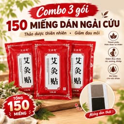 [HÀNG LOẠI 1] Combo 6 túi 300 miếng dán nóng ngải cứu giảm đau nhức cơ thể, vai gáy, đau cơ 2