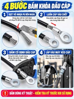 Đầu cos ép dây cáp máy gym 4
