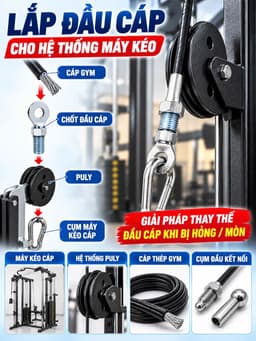 Đầu cos ép dây cáp máy gym 5