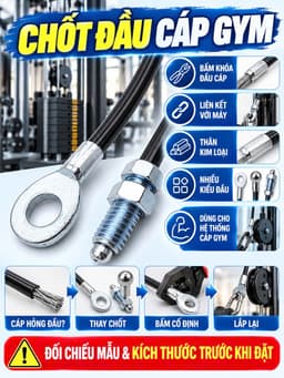 Đầu cos ép dây cáp máy gym 8