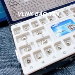 Mắc cài kim loại chỉnh nha, mắc cài tự buộc, mắc cài tự khóa cao cấp slot 018 022 6
