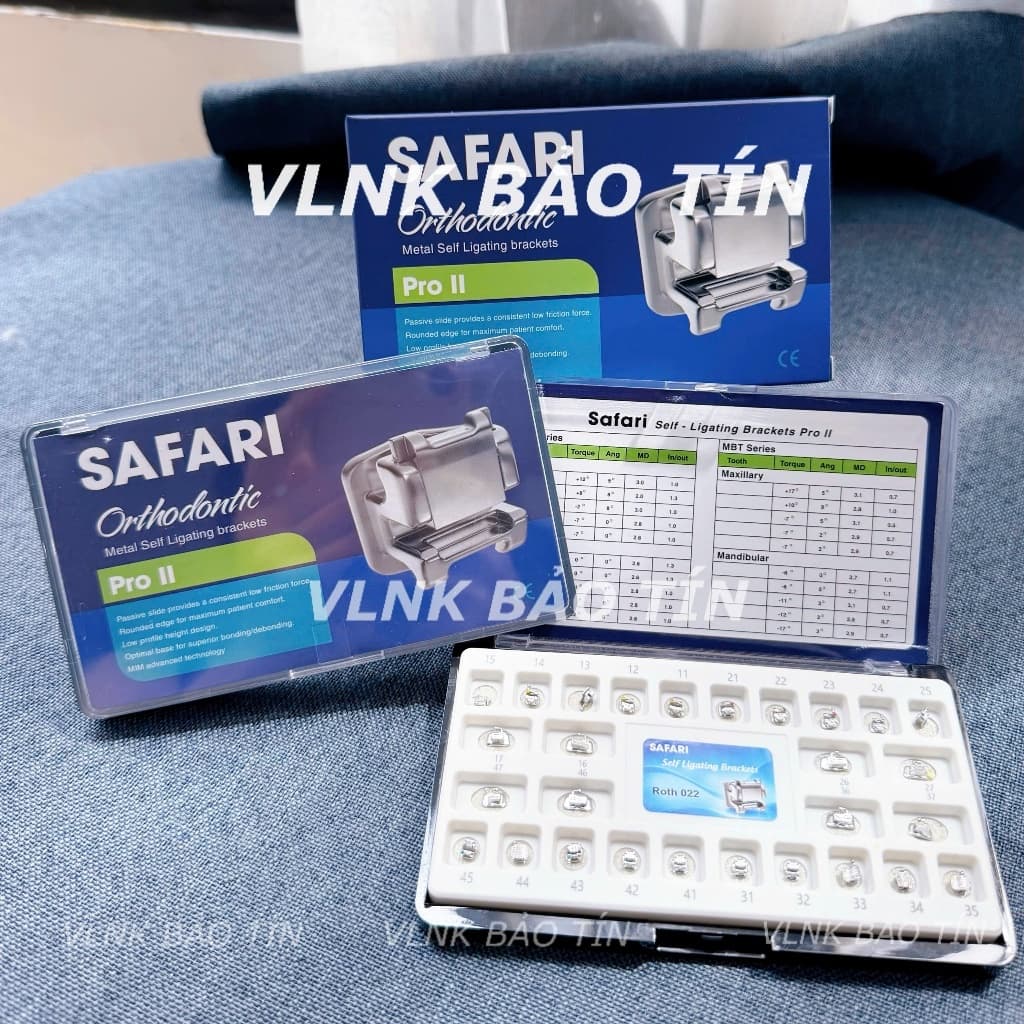 Mắc cài kim loại chỉnh nha, mắc cài tự buộc, mắc cài tự khóa cao cấp slot 018 022