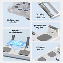 Dụng Cụ Hít Đất Chống Đẩy Có Led Ghi Thời Gian và PUSH UP BOARD Đa Năng 14in. LMS 4