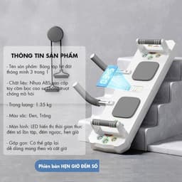 Dụng Cụ Hít Đất Chống Đẩy Có Led Ghi Thời Gian và PUSH UP BOARD Đa Năng 14in. LMS 7