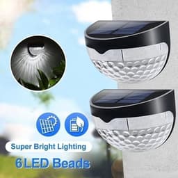 Hộp 2 Cái Đèn LED Năng Lượng Mặt Trời Bán Nguyệt Tròn 5432 và Đèn Năng Lượng Mặt Trời Có Khung Bảo Vệ BK-888. LMS 1