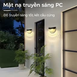 Hộp 2 Cái Đèn LED Năng Lượng Mặt Trời Bán Nguyệt Tròn 5432 và Đèn Năng Lượng Mặt Trời Có Khung Bảo Vệ BK-888. LMS 5