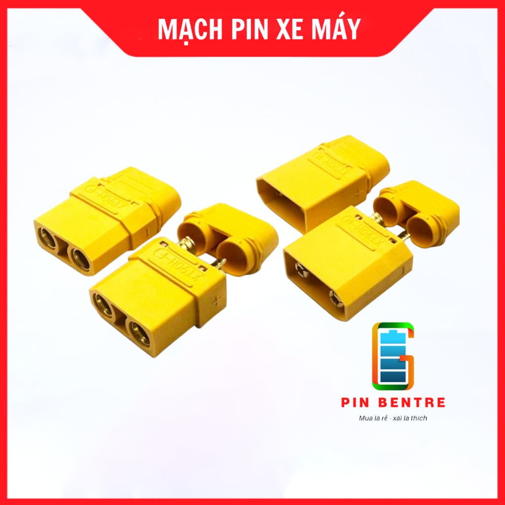 Jack Cắm XT90 Mạ Vàng Cho Thiết Bị Công Suất Lớn