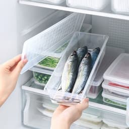 Hộp Đựng Thực Phẩm Hoa Quả,Thức Ăn, Rau Củ Có Khay 20x12x6cm và Set 10 Túi Zip Nhôm Bảo Quản Thực Phẩm Tươi Sống 4
