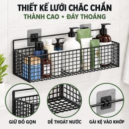 Kệ Đựng Đồ Để Gia Vị Dán Tường Handobox Kệ Thép Chống Gỉ Chịu Lực 10kg Bền Đẹp Cho Phòng Bếp 6