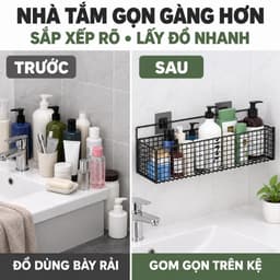 Kệ Đựng Đồ Để Gia Vị Dán Tường Handobox Kệ Thép Chống Gỉ Chịu Lực 10kg Bền Đẹp Cho Phòng Bếp 5