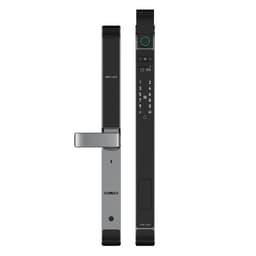 Khóa điện tử Face ID Nhận diện khuôn mặt cho cửa nhôm Xingfa có vân tay App TTLOCK chống nước mưa ngoài trời D20 D30 2