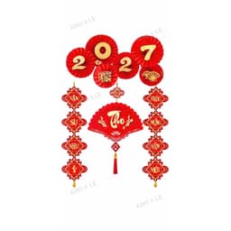 🧧 DECOR TẾT 2027 – BỘ TRANG TRÍ CÂU ĐỐI CHÚC TẾT MAY MẮN, RỘN RÀNG 🧧 5