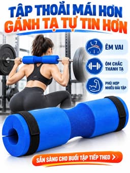 Đệm Mút Lót Bảo Vệ Cổ, Vai, Hỗ Trợ Gánh Tạ Squad Tập Gym 8