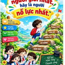 [trang trí lớp] Combo 4 tấm TT góc học tập 5