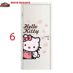 Decal sticker (Mẫu 1-9) dán cửa, hình dán cửa dễ thương, có sẵn keo dán 1
