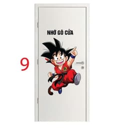 Decal sticker (Mẫu 1-9) dán cửa, hình dán cửa dễ thương, có sẵn keo dán 2