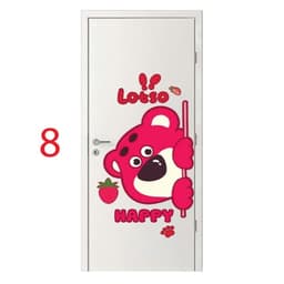 Decal sticker (Mẫu 1-9) dán cửa, hình dán cửa dễ thương, có sẵn keo dán 3