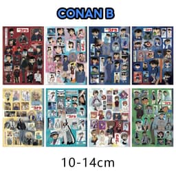(NEW 2026) Set 8 tấm sticker dễ thương thám tử lừng danh CONAN dùng trang trí, decor sổ sách, bình nước, v.v 1