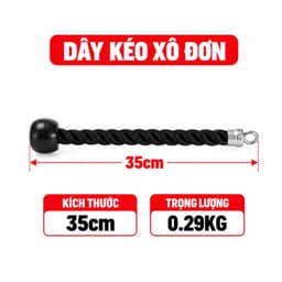 Tay cầm kéo cáp tập gym, Dây thừng kéo xô/ Hàng nhập khẩu -Thế Giới GYM 3
