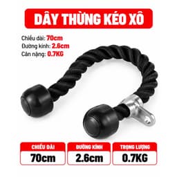 Tay cầm kéo cáp tập gym, Dây thừng kéo xô/ Hàng nhập khẩu -Thế Giới GYM 4