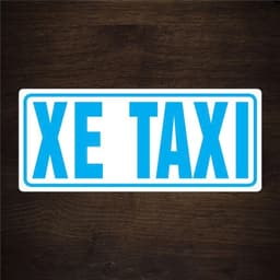 [PHẢN QUANG] Miếng decal XE TAXI tem phù hiệu chữ cắt vi tính có màng bảo vệ dán ô tô taxi sm(SL : X1 = 1 Tem ) 5