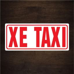 [PHẢN QUANG] Miếng decal XE TAXI tem phù hiệu chữ cắt vi tính có màng bảo vệ dán ô tô taxi sm(SL : X1 = 1 Tem ) 6