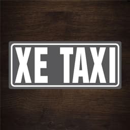 [PHẢN QUANG] Miếng decal XE TAXI tem phù hiệu chữ cắt vi tính có màng bảo vệ dán ô tô taxi sm(SL : X1 = 1 Tem ) 7
